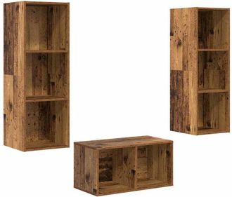 vidaXL Vidaxl - Conjunto de mueble de tv Madera vieja 37 x 37 x 107 cm