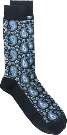 Etro Sokken met paisley-jacquard - Blauw