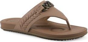 White Mountain Aladdin Flip Flop in Natural/Smooth at Nordstrom Rack, Size 6.5