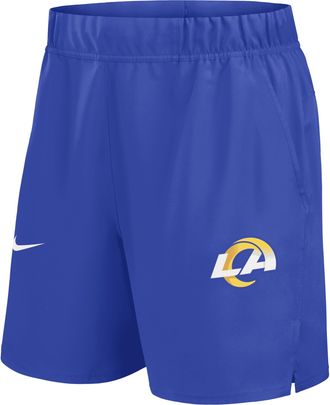 Nike Los Angeles Rams Blitz Victory Mens Nike Mens Dri-FIT NFL Shorts in Blue | 01NA4NP95-DFM