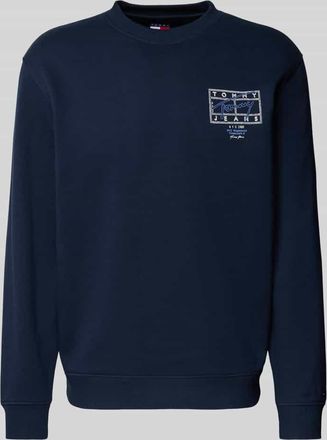Tommy Jeans Regular Fit Sweatshirt aus reiner Baumwolle in Marine, Größe XXL