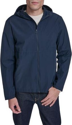 Cole Haan Water Resistant Packable Hooded Cotton Blend Running Jacket in Navy at Nordstrom Rack, Size Xx-Large