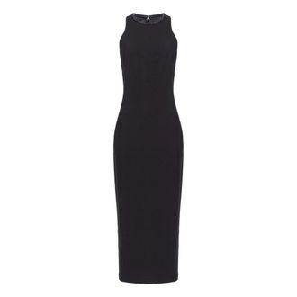 Pinko Honfleur jurk van technische cady met strass - Dames - Casual kleedjes - Zwart - XS - Kleedjes