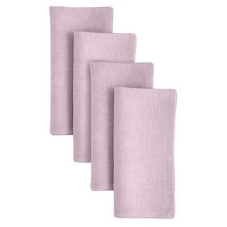 Solino Home Linen Dinner Napkins - Athena, 20 x 20 in Chambray Lavender at Nordstrom, Size Large