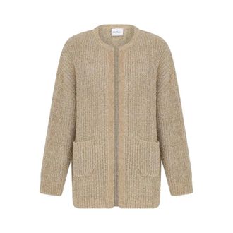Marella C&aacute;rdigan de L&uacute;rex - Knitwear - Mujer - Amarillo - L