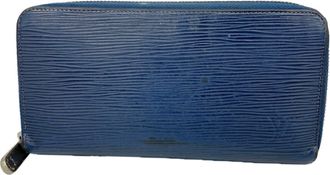 Louis Vuitton Navy Long Wallet (Bi-Fold) (Pre-Owned)