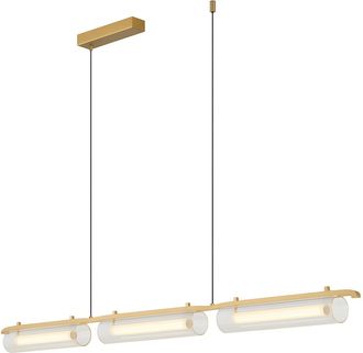 OEM Selena - L&aacute;mpara De Mesa Colgante De 126 Cm, Color Dorado