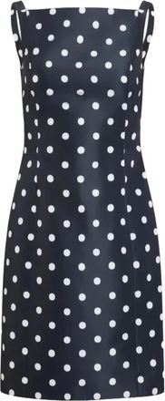 Patou Polka-dot Mini Dress - Dames - Korte kleedjes - Blauw - S - Polyester - Kleedjes