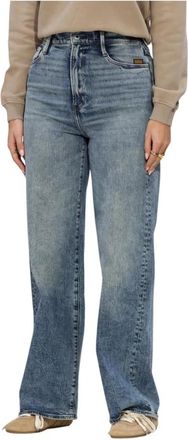 G-Star Deck 2.0 High Loose Jeans - Dames - Regular Fit Jeans - Blauw - W28 L30 - Leer - Jeans