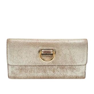 Burberry Pre-owned Wallets, female, Gray, Size: ONE SIZE Pre-owned Leather wallets