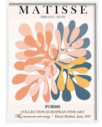 Stupell Industries Classical Matisse Cut Out Forms By Ros Ruseva Wall Art