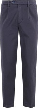 Re-hash Slim-fit Broek - Heren - Slim Fit Broeken - Blauw - W31 - Katoen - Broeken