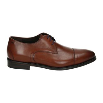 Floris Van Bommel Zakelijke lage leren schoenen cognac - Heren - Nette schoenen - Bruin - 45 1/2 EU - Leer - Schoenen