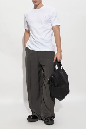 Comme Des Gar&ccedil;ons Comme Des Gar&ccedil;ons Homme Plus T-shirt With Printed Logo, Mens, White