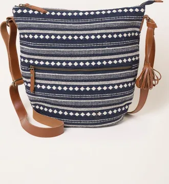 Fat Face FatFace Navy Evalie Woven Crossbody Bag