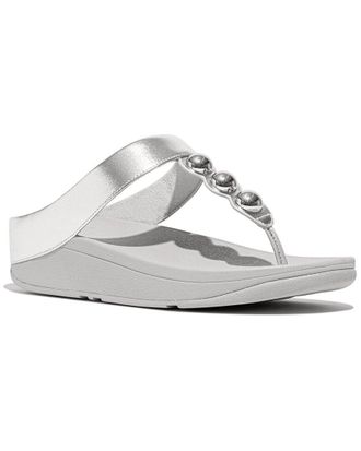 FitFlop FitFlop Fino Mirror-Dome Leather Sandal
