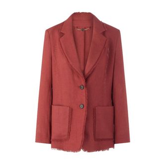 Marc Cain Blazers - Dames - Blazers - Rood - M - Linnen - Jassen