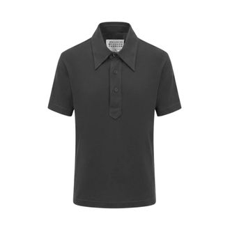 Maison Margiela Polo Shirts, female, Black, Size: M Polo Shirt