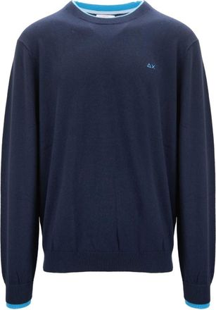 Sun 68 Heren, Truien, Blauw, Maat: 2XL Katoen