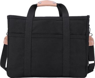 Generic Women Large Capacity Bag Stylish Canvas Bag Multi-pocket Casual Bag with Adjustable Strap Versatile Shoulder Bag for Shopping Work Daily Use Tote Purs