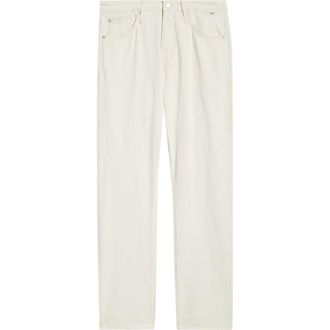 Mavi Zach Straight Leg Cotton & Linen Jeans in Ecru Linen Denim at Nordstrom, Size 34 X 32