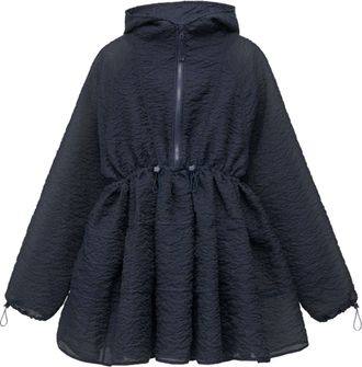 Cecilie Bahnsen Navy Blue Cbfreesia Brodia Matelass&eacute; Mini Dress