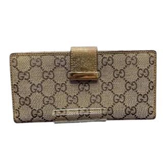 Gucci Pre-owned Wallets, female, Beige, Size: ONE SIZE Pre-owned GG Canvas Long Wallet