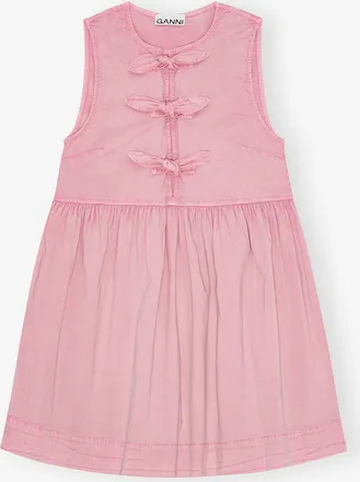 Ganni Pink Washed Dress - Size 10/12 Organic Cotton