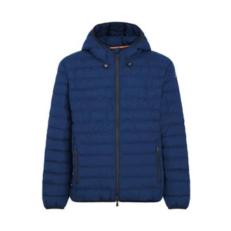 Suns Gewatteerde jas van technische stof - Heren - Winterjassen - Blauw - 3XL - Leer - Jassen