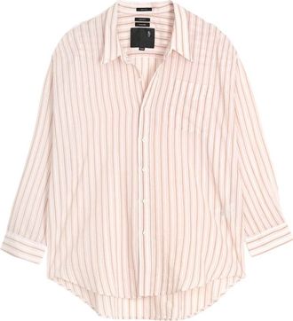 R13 Drop Neck Pintuck Shirt - Dames - Overhemden - Roze - XS - Katoen - Overhemden
