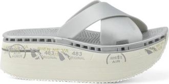Premiata Moura Slide - Dames - Sleehakken - Grijs - 39 EU - Schoenen