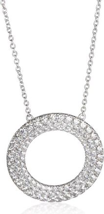Tiffany & Co. Pre-Owned Tiffany & Co. White Gold Diamond Metro Circle Pendant