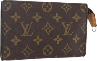 Louis Vuitton Pre-owned Canvas Pouch - Dames - Vintage Clutch - Bruin - ONE Size - Vintage