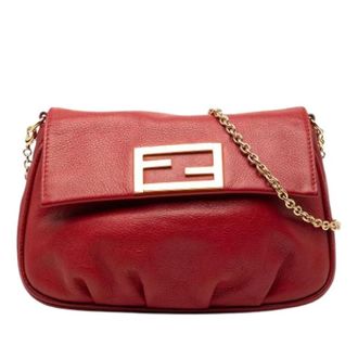 Fendi Pre-owned Cross Body Bags, female, Red, Size: ONE SIZE Pre-owned Fendista Crossbody Bag