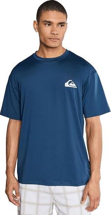 Quiksilver Everyday Short Sleeve Surf T-Shirts Mens Swimwear Dark Denim : 2XL, Elastane/Polyester