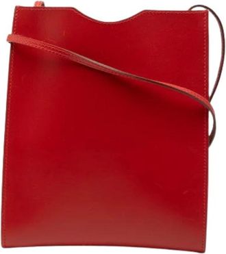 Herm&egrave;s Pre-owned Cross Body Bags, female, Red, Size: ONE SIZE Pre-owned Onimaitou Crossbody Bag
