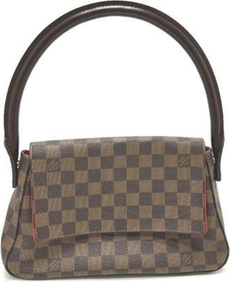 Louis Vuitton Tweedehands Canvas Louis Vuitton tassen - Dames - Vintage Handtas - Bruin - ONE Size - Vintage