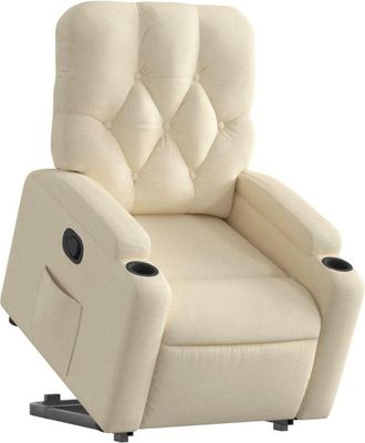 vidaXL Vidaxl - Sill&oacute;n Reclinable Elevable De Tela Color Crema