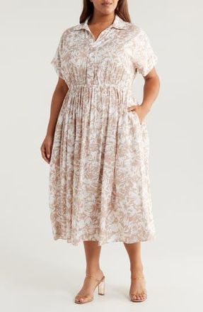 Renee C Abstract Dress in Taupe at Nordstrom Rack, Size 2X