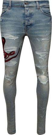 Amiri Red Poison Archival jeans - men - Cotton - 34 - Blue