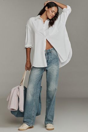 Pilcro High-Rise Straight-Leg Jeans