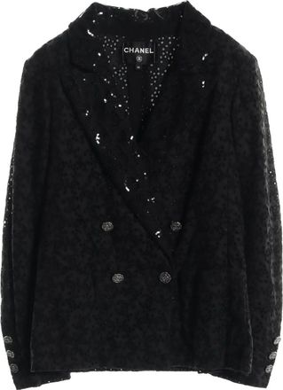 Chanel Giacca con occhielli 1986-1988 - Nero