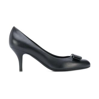 Ferragamo Dames, Schoenen, Zwart, Maat: 34 1/2 EU Leer