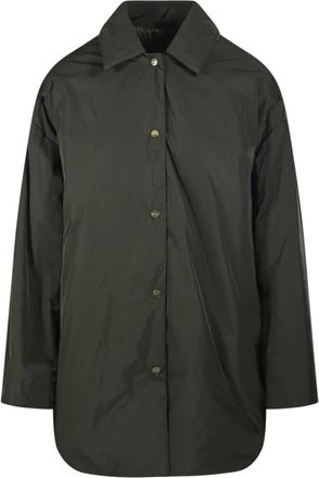 Max Mara Jassen, Dames, Groen, S, Carlotta Quilted Shirt