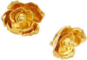 Oscar De La Renta Gardenia Stud Earrings