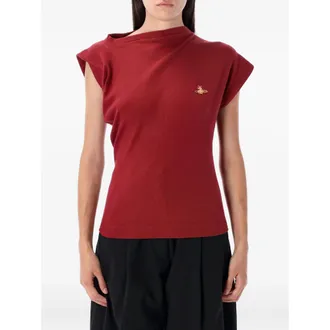 Vivienne Westwood Hebo Asymmetric-neck Ribbed Sweater