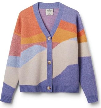 Passenger Scenic Recycled Knitted Cardigan Cardigan f&uuml;r Damen | bunt