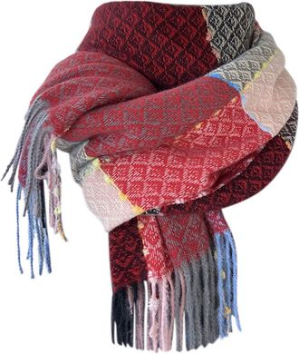 Generic White Pashmina Shawls Wedding Long Wearable Blanket Evening Outfits Women Presents For Young Men Knitted Headbands Women Ladies Oversized Scarfs Stock