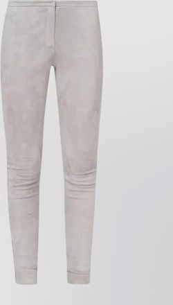 Fabiana Filippi ankle length fitted trousers zipper detail