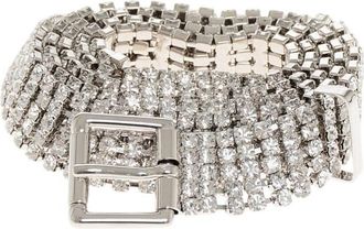 Dsquared2 Silver Jewelry Embellished Adjustable Belt
